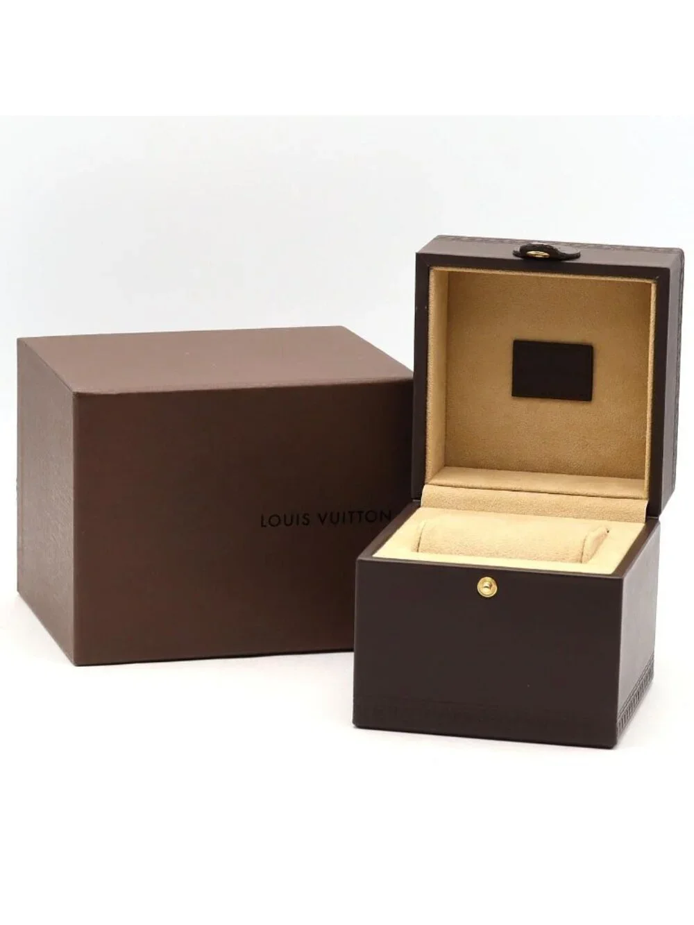 Louis Vuitton Tambour in Black SS Quartz Watch